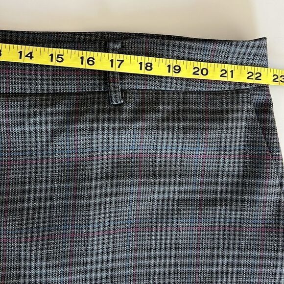 NWOT Vince Camuto Wide Leg Plaid Trouser Pants Dark Grey Plus Size 20W - Picture 10 of 14
